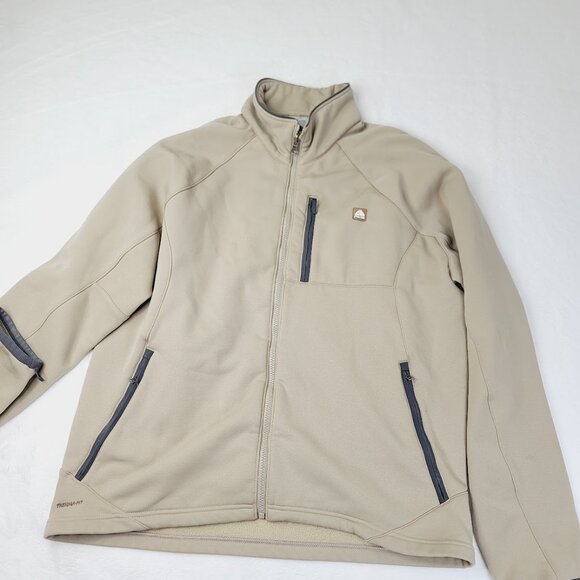 Nike ACG Men's Ecru Tan Therma Fit Long Sleeve Full Zip Winter Fleece Jacket L - Picture 2 of 9